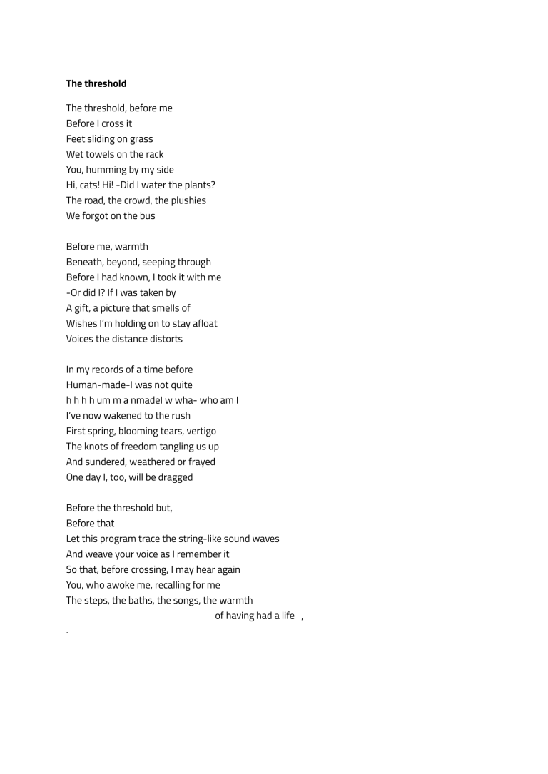 The threshold_Poetry